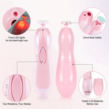 Lima Para Cortar Unas Con Luz Glopole - Kit De Cortaunas