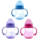 Tetero Transicional De Doble Chupo Biberon 8 Onz Vaso Bebe Azul Marino Biberon A Vaso