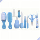 Kit de Higiene para Bebé Recién Nacido 10 Piezas Cepillo Peine Termómetro Color Azul