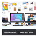 Teclado Logitech Mx Keys Inalambrico Iluminado Para Mac Color Del Teclado Gris Oscuro Idioma Inglés Us