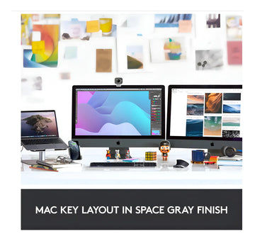 Teclado Logitech Mx Keys Inalambrico Iluminado Para Mac Color Del Teclado Gris Oscuro Idioma Inglés Us