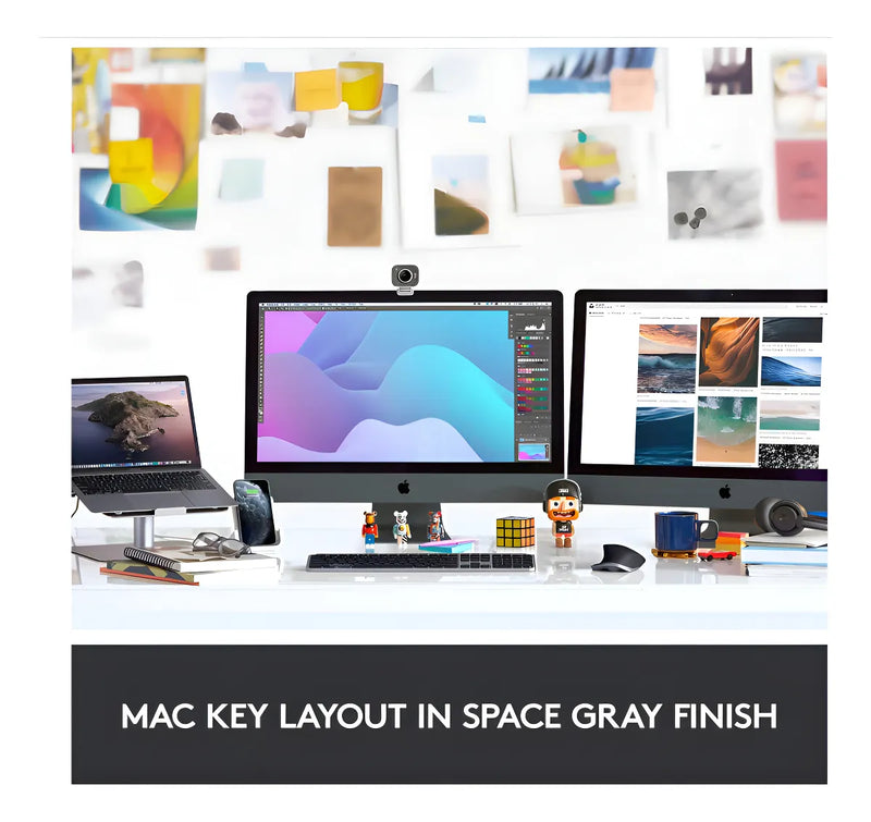 Teclado Logitech Mx Keys Inalambrico Iluminado Para Mac Color Del Teclado Gris Oscuro Idioma Inglés Us
