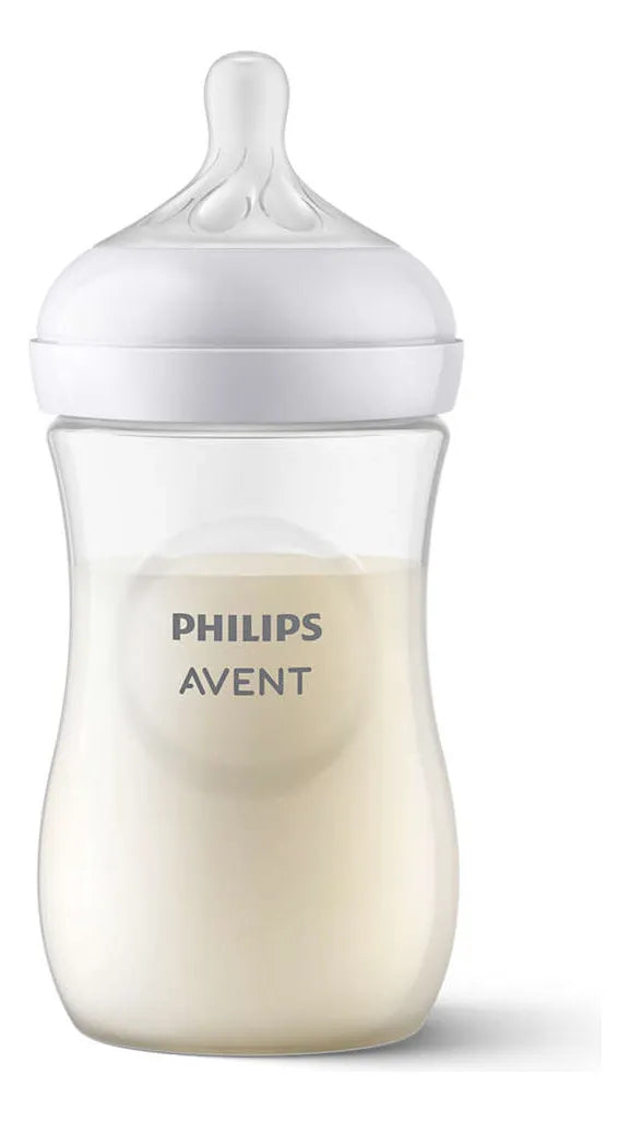 Biberon Avent Natural 3.0 Response Scy903/02 9oz/260ml 2pz Color Traslucido
