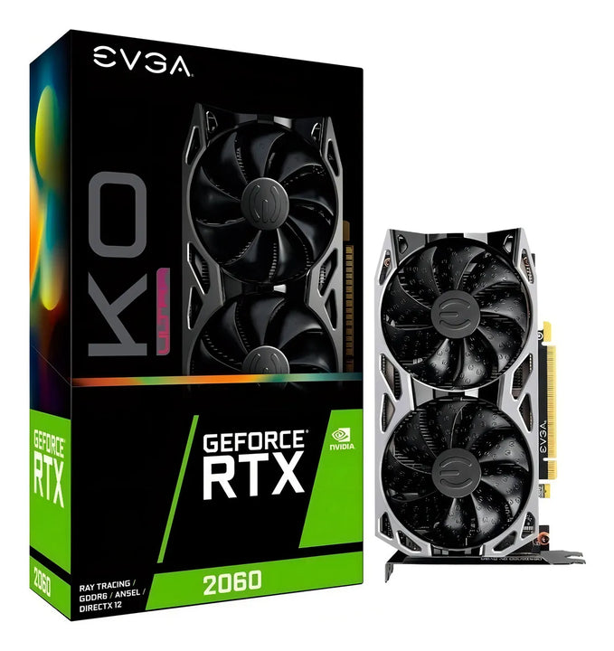 Tarjeta de video Nvidia Evga KO Gaming GeForce RTX 20 Series RTX 2060 06G-P4-2068-KR 6GB