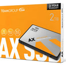 Unidad De Estado Solido De 1 Tera Sata Teamgroup Ax2 Naranja