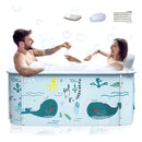 Banera Plegable Portatil Extragrande De 53 Pulgadas Con Cubi