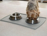 Plato Comedero Gato / Perro Acero Inox. 12.5 Cmts Diametro Color Plata