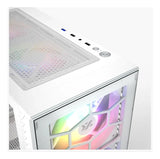 Chasis Xyz Airone 100 Glass Blanca 6.fan Argb Vidrio Templad Blanco