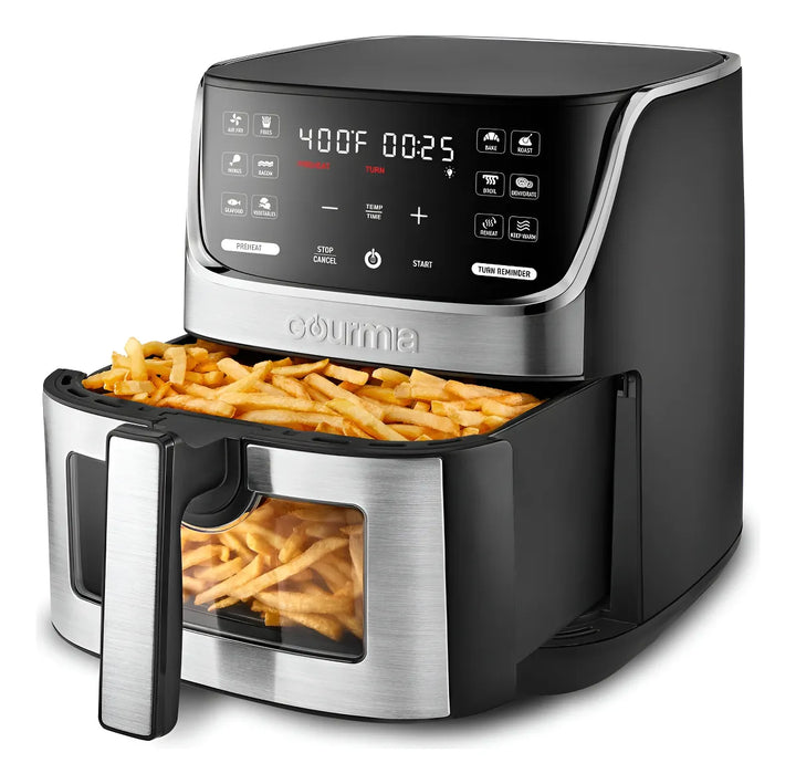 Olla Freidora De Aire Digital Gourmia 6.6 Lts Airfryer Negro