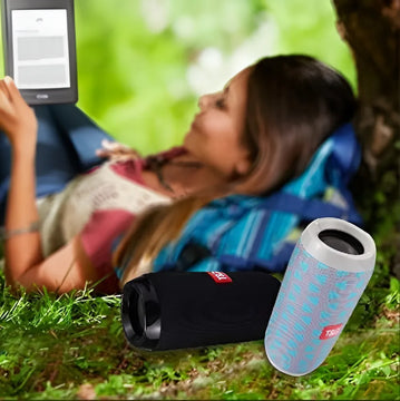 Altavoz Bluetooth Portátil Tg117 (negro) Impermeable Por R. Color Negro