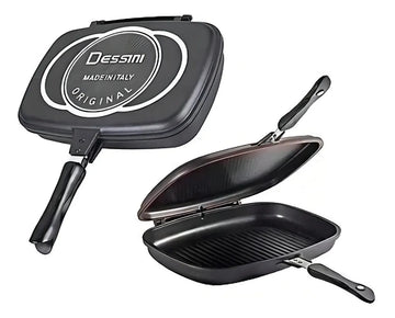 Sartén Doble Parrilla Antiadherente Dessini Italiana 36cm