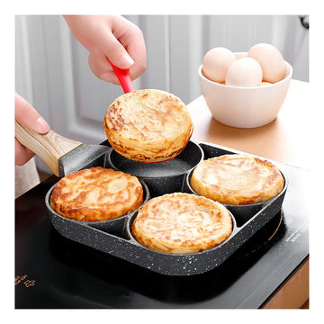 Sartén Antiadherente Para Desayuno, Huevo, Hamburguesa X4 1