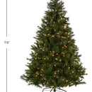 Árbol Artificial Preiluminado De 7.5 Ft - Efecto Realista