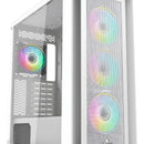 Chasis Gamer Iceberg Titan M16 Blanca X4 Argb Fans Blanco