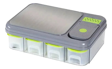 Cortador De Verduras Mandolina 28 En 1 Rallador Rebanador Verde