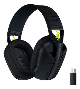 Auriculares Logitech G435 Lightspeed para videojuegos, color negro