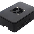 Caja O Case Para Raspberry Pi 4 B Negro Con Ventilador