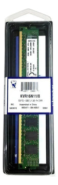 Memoria RAM ValueRAM color verde 8GB Kingston KVR16N11/8