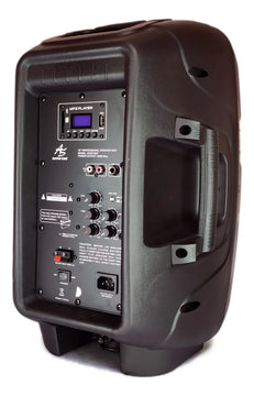 Cabina Recargable Américan Sound 10 Pulgadas Base+microfono Negro