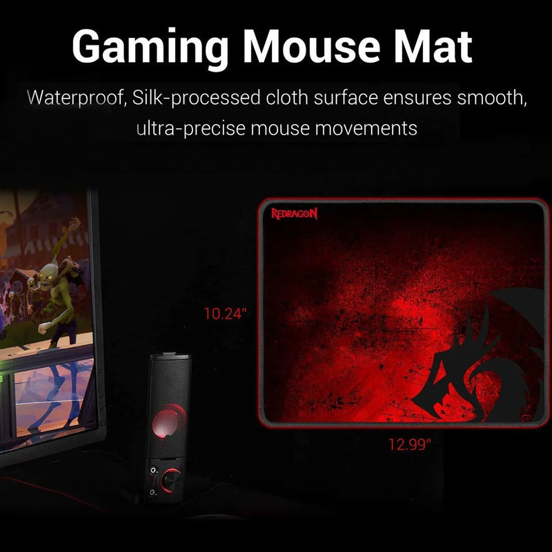 Combo Gamer 4en1 Redragon S101: Teclado, Mouse, Pad, Diadema Negro Negro