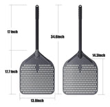 Pelador De Pizza Perforado Nutuni, 14 X 16, Ánodo Profesiona