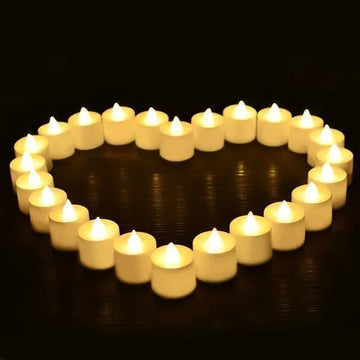 50 Piezas De Velas Led Sin Llama, Suministros Para Fiestas