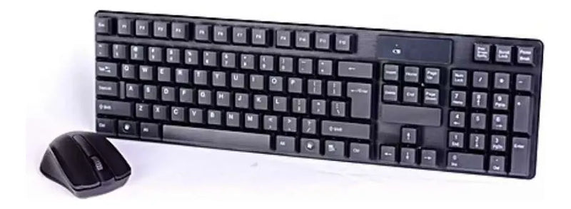 Combo Inalámbrico Teclado + Mouse Tj-808 Color Negro