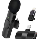 Microfono Inalambrico Solapa X1 2 En 1 Tipo C Comp Iphone Negro