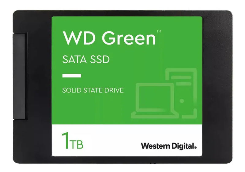 Disco sólido SSD interno 1TB Western Digital WD Green WDS100T3G0A verde 545MBs
