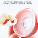 Biberón Tetero Dispensador Alimentos Bebés 40 Ml Uso Rosado Chupo 3 Tamaño Alimento + Cuchara Dispensar Ayuda Habilidades Control Sin Bpa Libre Bps Sin Ftalatos Silicona Grado Alimenticio Versátil