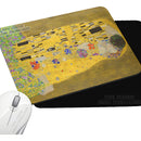 Pad Mouse Rectangular Pintura Arte El Beso Gustav Klimt Negro