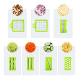 Mandolina Cocina Profesional Cortador Vegetales 14 Piezas Negro