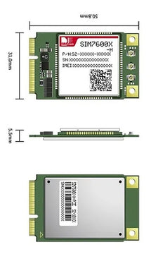 Sim7600sa-h Pcie Modulo Celular 4g Lte Cat4 Gprs Gsm Con Gps