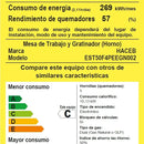 Estufa De Piso Romero Cristal Haceb 50 Cms Gas Natural Negra Color Negro