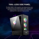 Msi Mid-tower Pc Gaming Case Panel Lateral De Vidrio Templad Black