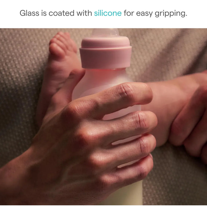 Munchkin Bond Biberones De Vidrio Recubierto De Silicona