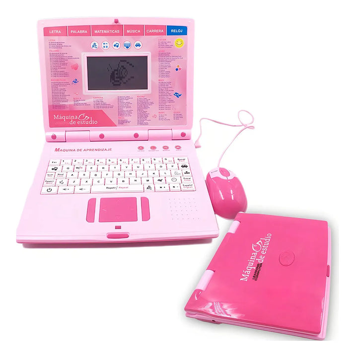 Computador Didáctico Portátil Bei Tian BT-271ES Rosa 130 Funciones Inglés Español