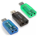 Tarjeta De Sonido Usb 5.1. Audifonos Y Microfono 3.5mm