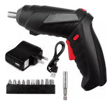 Destornillador Atornillador Electrico Inalambrico Recargable Negro