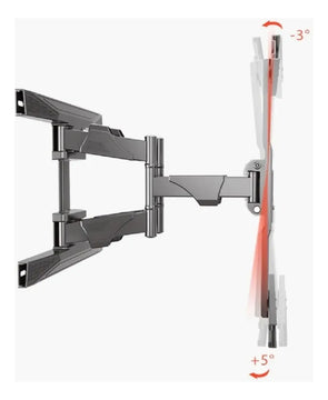 Soporte Para Tv Móvil 40 A 80 Color Negro