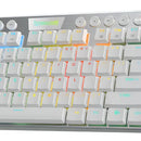 Teclado Gamer Inalámbrico Redragon Horus K621w Tkl Blanc Rgb Idioma Español Latinoamérica Color Del Teclado Blanco