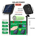 Luz Led Solar Navideña, Manguera X 12 Metros Y 100 Leds Multicolor