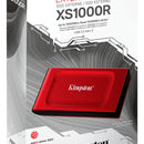 Unidad Sólida Externa Kingston Xs1000r 1tb Color Rojo