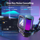 Micrófono de condensador USB Maono Gamerwave Rgb DGM20s Con Brazo Araña color Negro