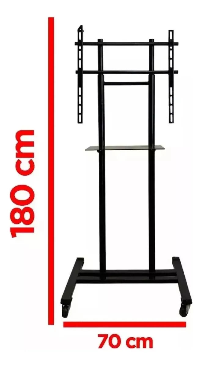 Soporte Pedestal Con Ruedas Para Tv 32 - 60 Precio Justo Negro