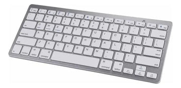 Teclado Bluetooh Recargable Inalambrico Tablet Celular Pc Teclado Multicolor