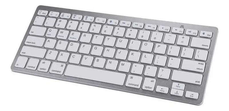 Teclado Bluetooh Recargable Inalambrico Tablet Celular Pc Teclado Multicolor
