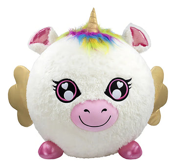 Peluche Inflable Biggies Unicornio Color Blanco