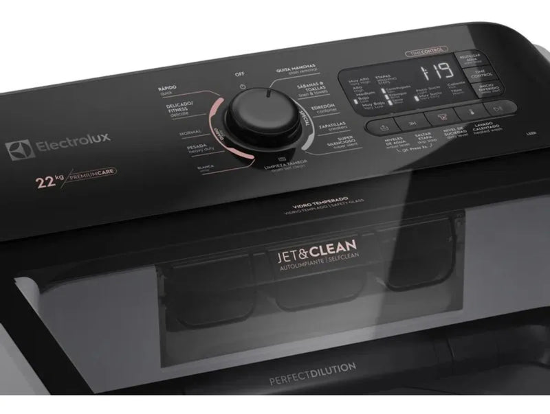 Lavadora Superior Ls22i Premium Care 22kg Silver Electrolux Gris