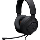 Auriculares Jbl Quantum 100m2 para jugadores con cable y micrófono, color negro